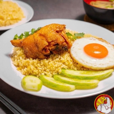 CƠM MÁ ĐÙI + ỐP LA