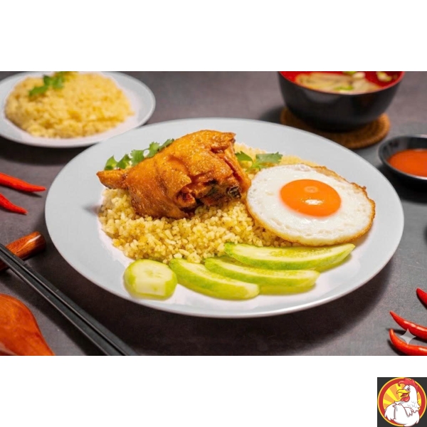 CƠM MÁ ĐÙI + ỐP LA
